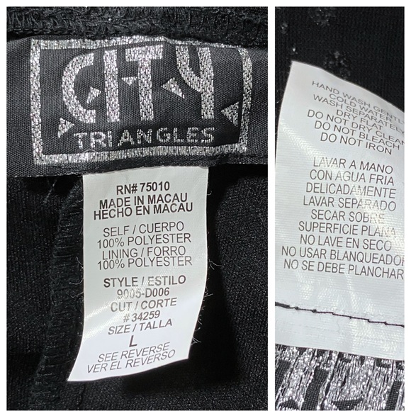 90s Vintage Black Whimsigoth Prom Dress. Medium. Empire Waist Polka Dot Glitter - Picture 11 of 12